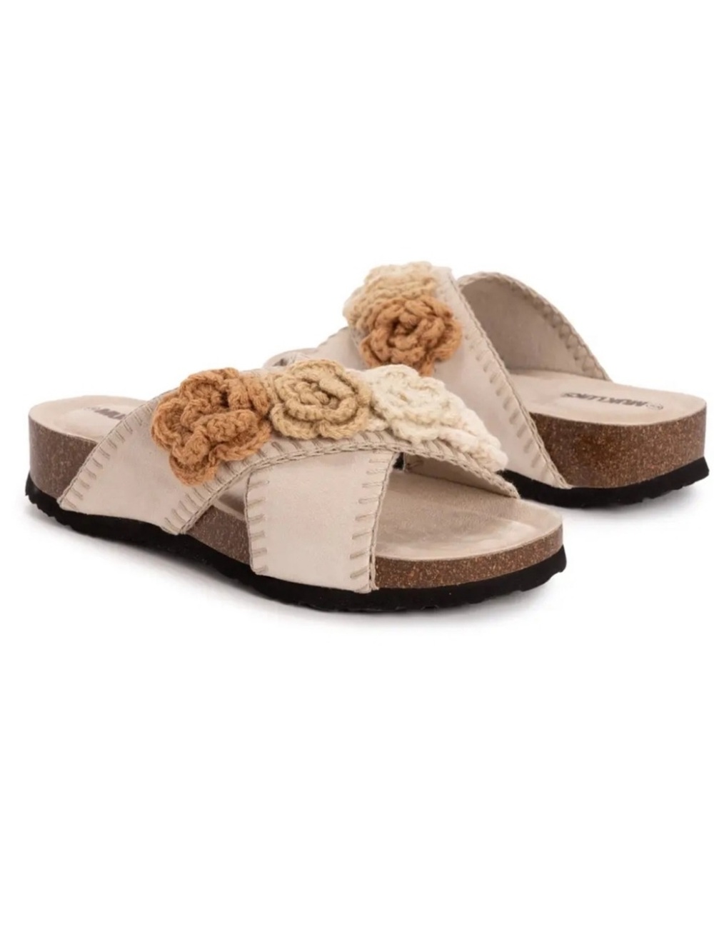 MUK LUKS Women’s Penelope Cross Strap Sandals NWT sz 9